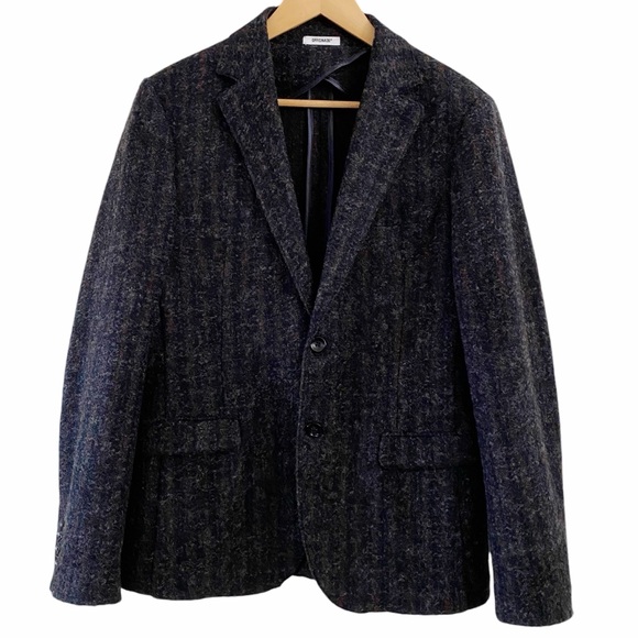 Officina 36 Blazer Wool Blend Jacket Sports Coat Blue Rust Stripes Men’s Size 48 - Picture 12 of 12